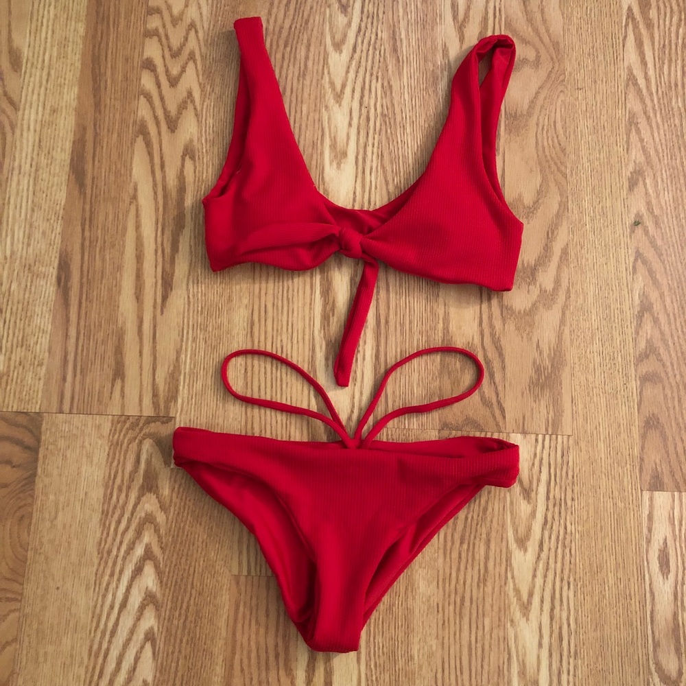 Mooskini red bikini NWOT